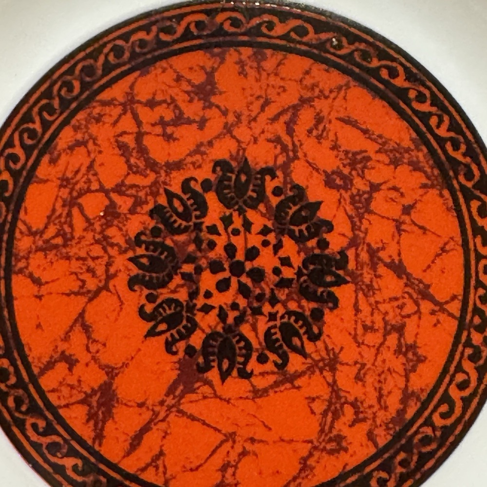 SET OF 5 BREAD AND BUTTER PLATES BLOCK BIDASOA SPAIN - ESPANA FLAMENCO RED VTG - Picture 2 of 7